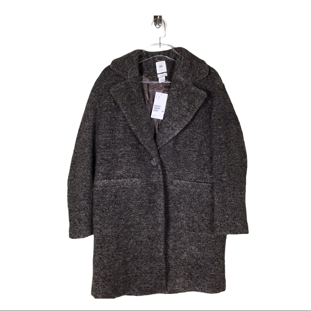 H&M Women’s Button Down Double Breasted Wool Coat Sz. Medium